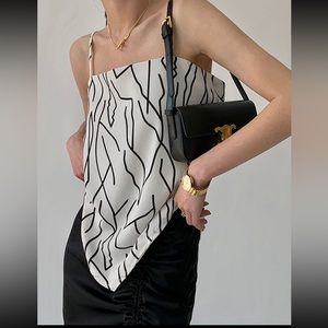 Silk Back Tie Tank